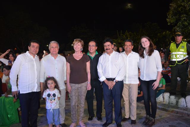 Édgar Bonilla, Rodrigo Villalba Mosquera, Marianne Feldman, Embajadora de Austria en Colombia; Alejandro Orellana, Carlos Julio González, Ariel Rincón Machado y Luisa Da Costa de Morales.